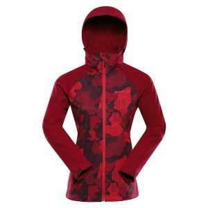 Kurtka damska softshell Alpine Pro Hoora. Czerwone kurtki Alpine Pro, bez wzorów, z softshellu, bez kaptura. Za 399,00 zł.