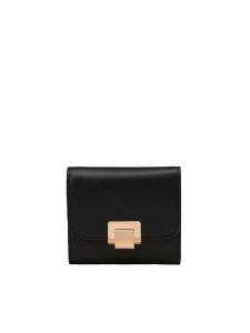 Marc O´Polo Skórzany portfel w kolorze czarnym - 10,5 x 9 x 3 cm rozmiar: onesize. Czarne portfele bez wzorów, z materiału. Za 241,56 zł.