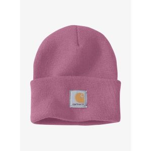 Czapka zimowa Carhartt Watch Hat - woodrose. Czerwone czapki CARHARTT, bez wzorów, sportowe. Za 70,99 zł.