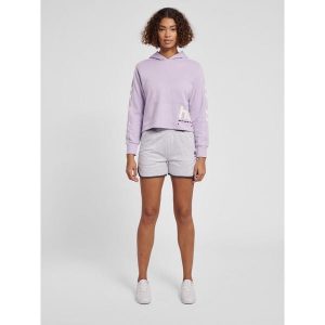 Damska bluza z kapturem crop Hummel LGC Yoko. Czerwone bluzy Hummel, m, bez wzorów, z dresówki, z kapturem. Za 270,00 zł.