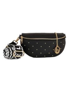 Lia Biassoni Skórzana saszetka w kolorze czarnym - 30 x 19 x 2 cm rozmiar: onesize. Czarne nerki i saszetki Lia Biassoni, bez wzorów, z materiału. Za 173,99 zł.