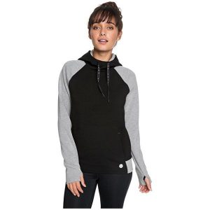 Roxy Damska Bluza Z Kapturem Firmy Here By Now Fleece True Black erjft03784-kvj0 (Rozmiar L). Bluzy marki Roxy. W wyprzedaży za 264,00 zł.