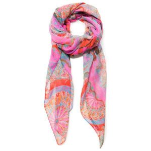 Desigual Damski Szal Foul Soft Mandala, Różowy. Szaliki marki Desigual. Za 149,00 zł.