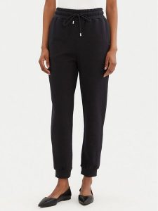 PINKO Spodnie dresowe 100371 A2BZ Czarny Regular Fit. Czarne spodnie dresowe Pinko, s, bez wzorów, z bawełny. Za 399,99 zł.