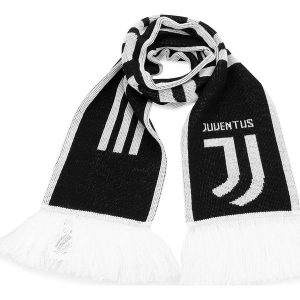 Szalik adidas - Juve Scarf CY5570 Black/White. Białe szaliki marki ADIDAS, z materiału. Za 79,95 zł.