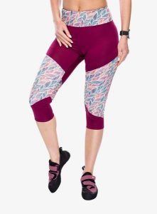Legginsy wspinaczkowe damskie Ocun Rhea 3/4 Leggings. Czerwone legginsy Ocun, bez wzorów, z elastanu. Za 125,39 zł.