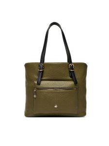 Beverly Hills Polo Club Torebka CEO-BHPC-C-001-08 Khaki. Brązowe torebki klasyczne Beverly Hills Polo Club, bez wzorów, z materiału, bez dodatków. Za 249,99 zł.