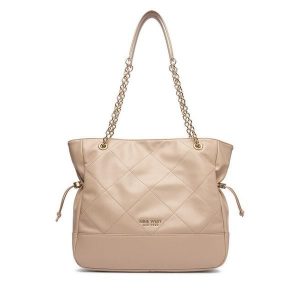Torebka Nine West. Czerwone shopper bag Nine West, bez wzorów, bez dodatków. Za 349,99 zł.