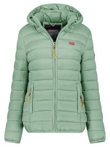 Geographical Norway Kurtka pikowana "Atikolor" w kolorze zielonym rozmiar: L. Zielone kurtki Geographical Norway, l, bez wzorów, bez kaptura. Za 202,03 zł.