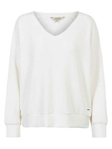 Herrlicher Bluza "Lesedi" w kolorze białym rozmiar: XL. Białe bluzy Herrlicher, xl, bez wzorów, bez kaptura. Za 126,99 zł.