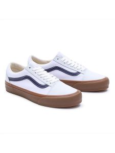 Vans Skórzane sneakersy "Old Skool" w kolorze białym rozmiar: 39. Białe trampki Vans, bez wzorów, bez zapięcia. Za 269,95 zł.