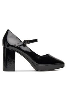 DeeZee Czółenka 3995 Czarny. Czarne czółenka DeeZee, bez wzorów, ze skóry, bez obcasa, bez zapięcia. Za 149,99 zł.