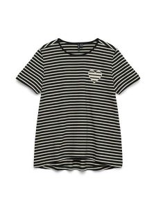 Vero Moda Koszulka w kolorze czarnym rozmiar: S. Czarne bluzki Vero Moda, s, bez wzorów, z bawełny, bez kołnierzyka, bez ramiączek. Za 61,46 zł.