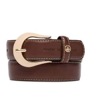 Pasek Beverly Hills Polo Club. Brązowe paski Beverly Hills Polo Club, bez wzorów. Za 59,99 zł.