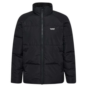 Kurtka puchowa Hummel. Czarne kurtki Hummel, bez wzorów, z puchu, bez kaptura. W wyprzedaży za 268,00 zł.