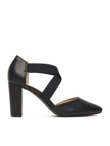 Clara Barson Czółenka CEO-CD24012-10 Czarny. Czarne czółenka Clara Barson, bez wzorów, z materiału, bez obcasa, bez zapięcia. Za 129,99 zł.