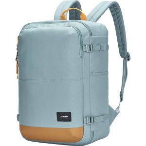 Plecak antykradzieżowy Pacsafe Go Carry-on Backpack 34 L - fresh mint. Niebieskie plecaki Pacsafe. Za 571,99 zł.
