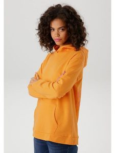 Aniston Bluza w kolorze pomarańczowym rozmiar: 40. Pomarańczowe bluzy Aniston, bez wzorów, z kapturem. Za 65,85 zł.