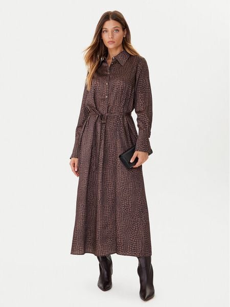 JOOP! Sukienka koszulowa 58 JW243D268 30049375 Beżowy Regular Fit. Brązowe sukienki JOOP!, bez wzorów, z syntetyku, bez kołnierzyka, bez ramiączek, koszulowe. Za 689,99 zł.