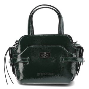 Zielony Elegancki Kuferek Damski Hispanitas. Zielone kuferki Hispanitas, bez wzorów, ze skóry ekologicznej, na ramię, bez dodatków. Za 449,00 zł.