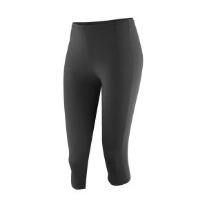 Damskie legginsy Spiro Impact Softex®. Czarne legginsy SPIRO, bez wzorów, z elastanu. Za 116,00 zł.