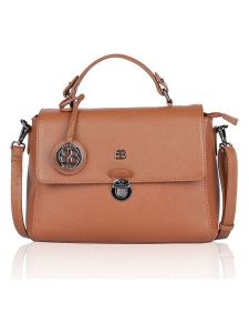 Bellicci Skórzana torebka w kolorze jasnobrązowym - 29 x 22 x 10 cm rozmiar: onesize. Brązowe torebki klasyczne Bellicci, bez wzorów, z materiału, przez ramię, bez dodatków. Za 217,99 zł.