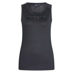 Damski tank top techniczny HV Polo Annabel. Czarne topy HV POLO, bez wzorów, eleganckie, bez kołnierzyka, bez ramiączek. Za 189,50 zł.