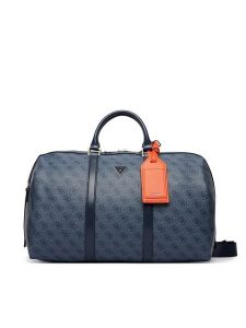 Guess Torba weekendowa TMMILO P6333 Granatowy. Niebieskie torebki klasyczne Guess, z aplikacjami, ze skóry, bez dodatków. Za 634,99 zł.