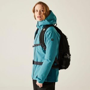 Kurtka damska przejściowa ocieplana Highton Stretch. Niebieskie kurtki Regatta, l, bez wzorów, z puchu, bez kaptura. Za 329,99 zł.