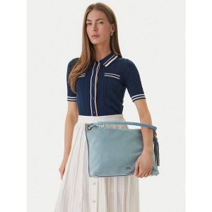 Torebka Tommy Hilfiger. Niebieskie torebki klasyczne TOMMY HILFIGER, bez wzorów, bez dodatków. Za 651,99 zł.