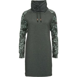 LOAP Ebnera sukienka/bluza damska, zielona, L. Zielone sukienki YOA, l, bez wzorów, z bawełny, sportowe, bez kołnierzyka, bez ramiączek, sportowe. Za 236,99 zł.