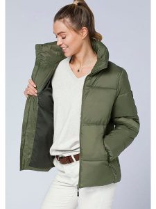 Polo Sylt Kurtka pikowana w kolorze zielonym rozmiar: M. Zielone kurtki Polo Sylt, m, bez wzorów, bez kaptura. Za 211,45 zł.