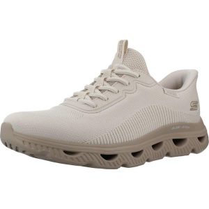 Buty SKECHERS SLIP-INS BOBS ARC WAVES Beżowy. Brązowe buty trekkingowe Skechers, z syntetyku, bez zapięcia. Za 389,99 zł.