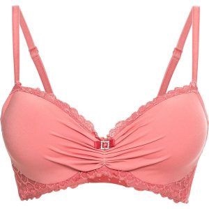 Biustonosz usztywniany bonprix dymny koralowy. Biustonosze marki bonprix. Za 44,99 zł.