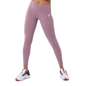 Legginsy sportowe ze średnim stanem Fitness Siroko Luxe. Fioletowe legginsy SIROKO, bez wzorów, z elastanu, długie. Za 106,00 zł.