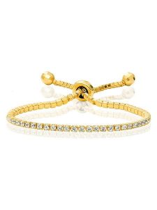 Les Favorites Pozłacana bransoletka z cyrkoniami rozmiar: onesize. Żółte bransoletki Les Favorites, z cyrkonią, pozłacane. Za 121,99 zł.