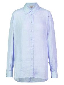 Herrlicher Lniana koszula w kolorze błękitnym rozmiar: XL. Niebieskie koszule Herrlicher, xl, bez wzorów, ze lnu, bez kołnierzyka, bez ramiączek. Za 208,99 zł.