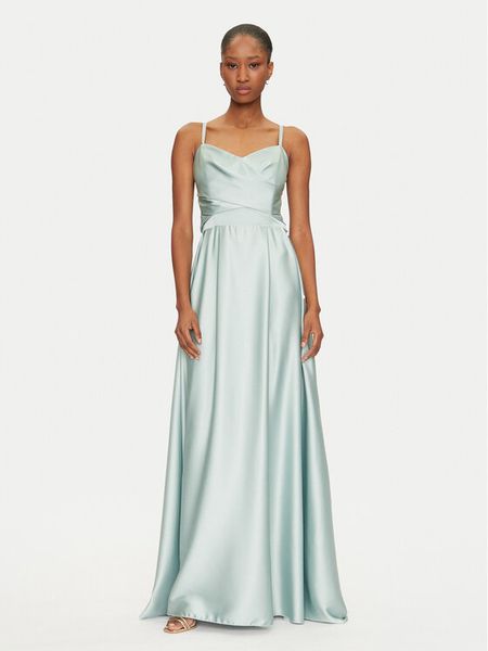 Rinascimento Sukienka wieczorowa CFC0122706003 Zielony Regular Fit. Zielone kombinezony Rinascimento, l, bez wzorów, z syntetyku, wizytowe, bez kołnierzyka, bez ramiączek. Za 449,99 zł.