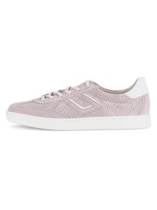 Gabor Skórzane sneakersy w kolorze jasnoróżowym rozmiar: 38,5. Różowe trampki Gabor, bez wzorów, bez zapięcia. Za 179,95 zł.