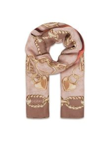 Guess Chusta AW5462 MOD03 Beżowy. Brązowe apaszki i chusty Guess, z aplikacjami. Za 239,99 zł.
