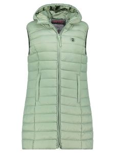 ANAPURNA Kamizelka pikowana "Vakitalana Long" w kolorze miętowym rozmiar: XL. Zielone kamizelki ANAPURNA, xl, bez wzorów, bez kołnierzyka, bez ramiączek, bez kaptura. Za 176,50 zł.