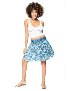 Aller Simplement Spódnica w kolorze turkusowo-niebieskim rozmiar: 34-40. Niebieskie spódnice Aller Simplement, bez wzorów, mini. Za 43,99 zł.