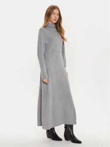MAX&Co. Sukienka dzianinowa 2426326014200 Szary Regular Fit. Szare sukienki MAX&Co., s, bez wzorów, z dzianiny, bez kołnierzyka, bez ramiączek. Za 669,00 zł.