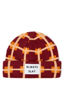 Verb To Do czapka z dzianiny Kobiety Sztuczne włókno czerwony|pomarańczowy, ONE SIZE. Brązowe czapki Verb To Do, bez wzorów, z dzianiny. Za 89,95 zł.