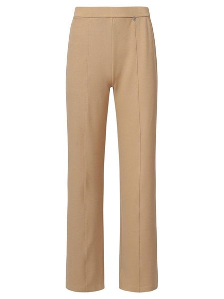 Smashed Lemon Spodnie w kolorze beżowym rozmiar: XL. Brązowe spodnie z wysokim stanem Smashed Lemon, bez wzorów, z materiału, z podwyższonym stanem. Za 95,92 zł.