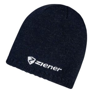 Czapka zimowa Ziener Iruno Hat - dark navy. Niebieskie czapki Ziener, bez wzorów, sportowe. Za 75,99 zł.