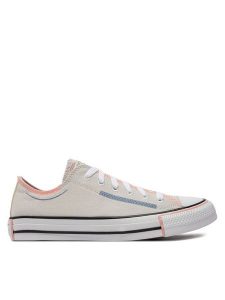Converse Trampki Chuck Taylor All Star Color Pop Ox A07593C Szary. Szare trampki Converse, bez wzorów, z materiału, bez zapięcia. Za 329,99 zł.