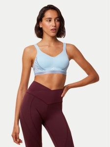 Triumph Biustonosz sportowy Triaction Cardio Flow 10205923 Niebieski. Niebieskie biustonosze sportowe Triumph, bez wzorów, z syntetyku. Za 169,99 zł.