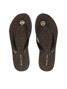 MICHAEL Michael Kors Japonki Posie Flip Flop 40S6PSFA2Q Brązowy. Brązowe klapki MICHAEL Michael Kors, bez wzorów, z syntetyku, bez obcasa. Za 319,99 zł.