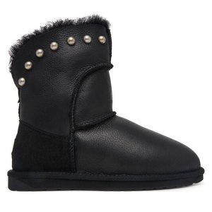 Śniegowce EMU Australia. Czarne buty zimowe EMU Australia, bez obcasa, bez zapięcia. Za 819,99 zł.